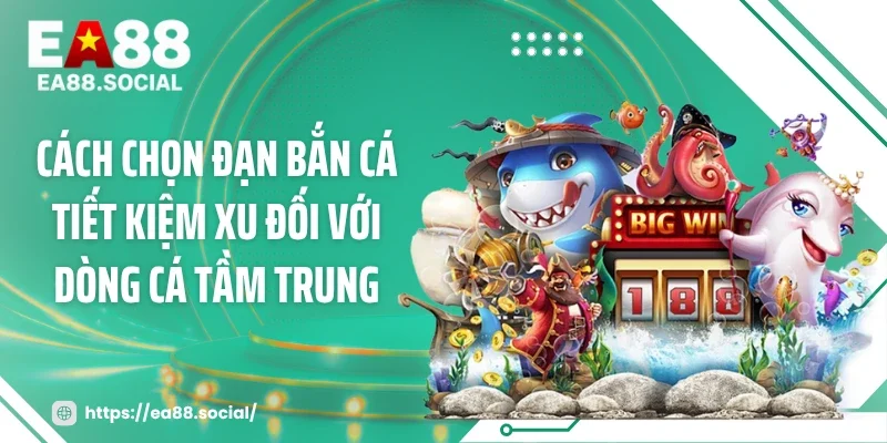 Cách chọn đạn bắn cá tiết kiệm xu đối với dòng cá tầm trung