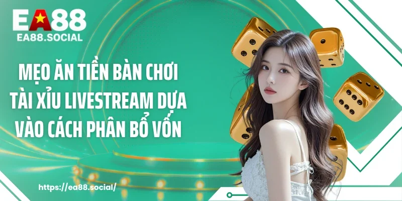 Mẹo ăn tiền bàn chơi tài xỉu livestream dựa vào cách phân bổ vốn